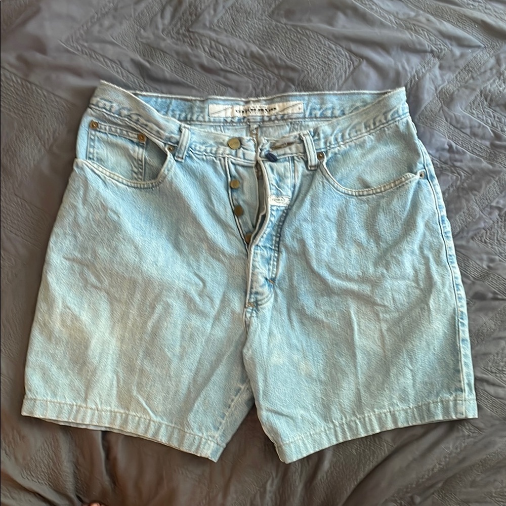 Marithe Francois Girbaud Blue Jean Shorts Casual Style